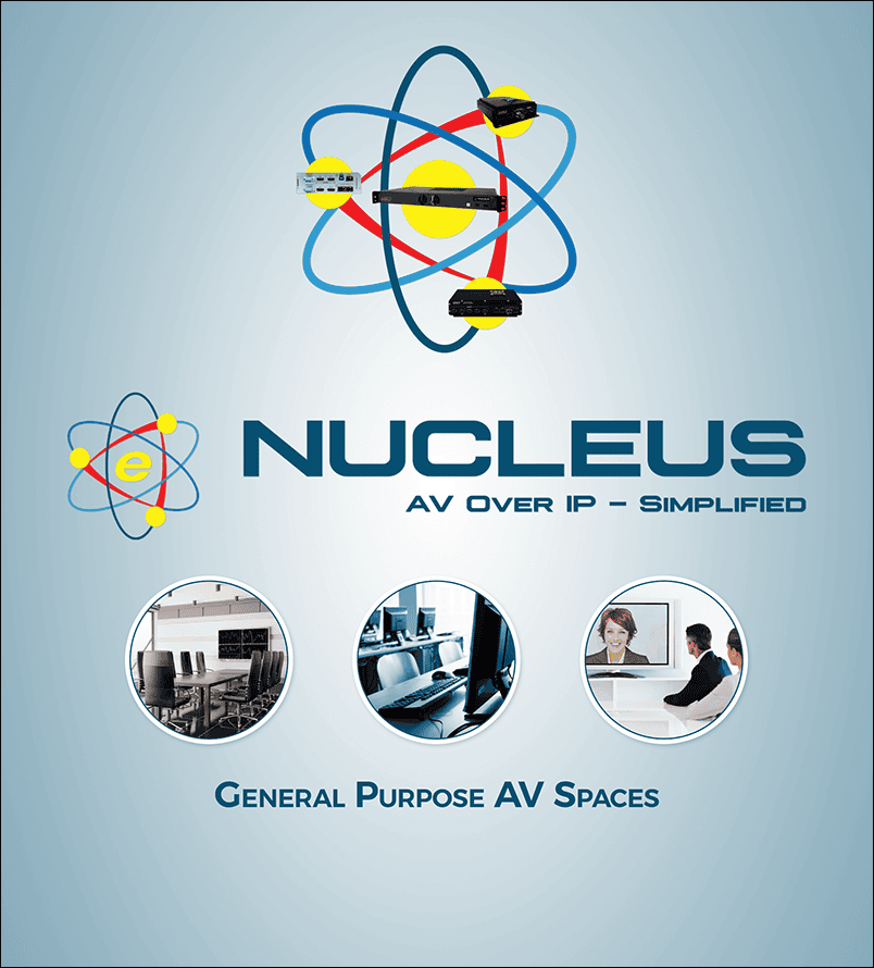 NUCLEUS: AV Over IP Simplified for General Purpose AV Spaces